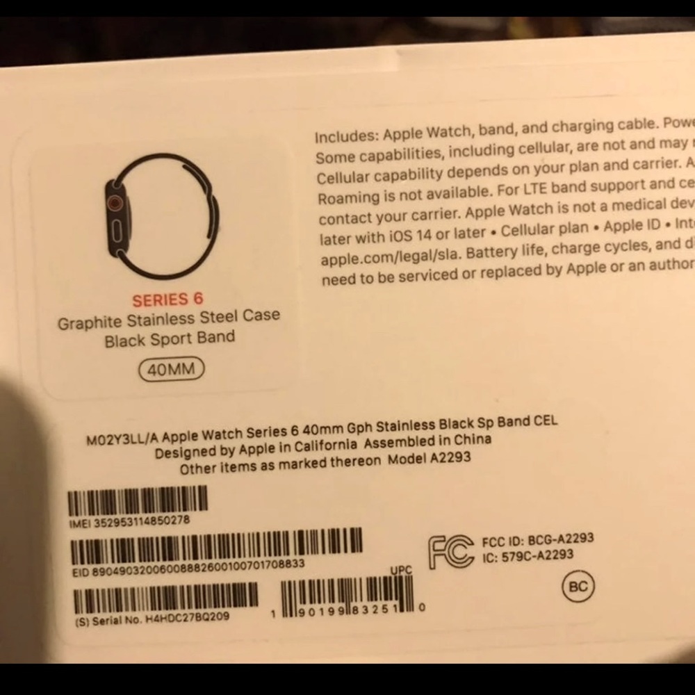 apple watch series 6 40 MM stainless steel